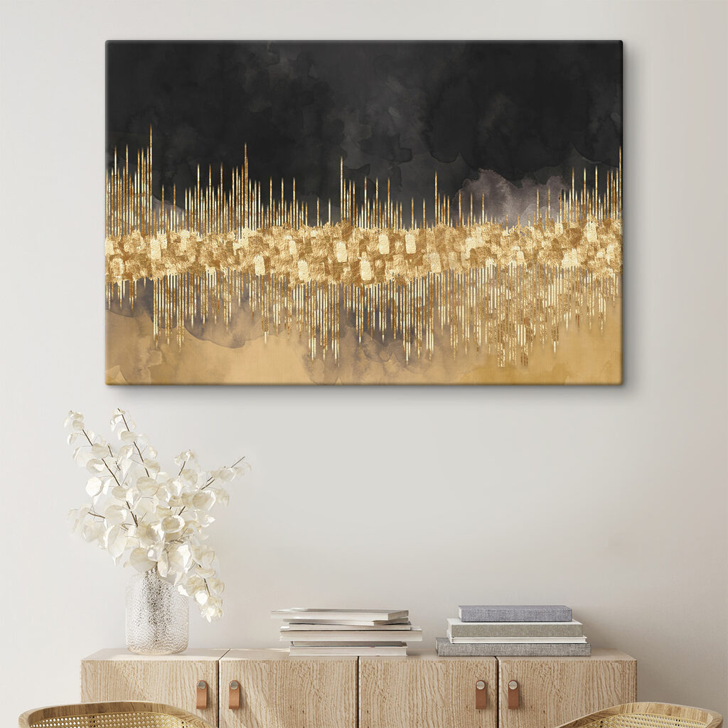 Lignes dorées sur noir — intérieur 4