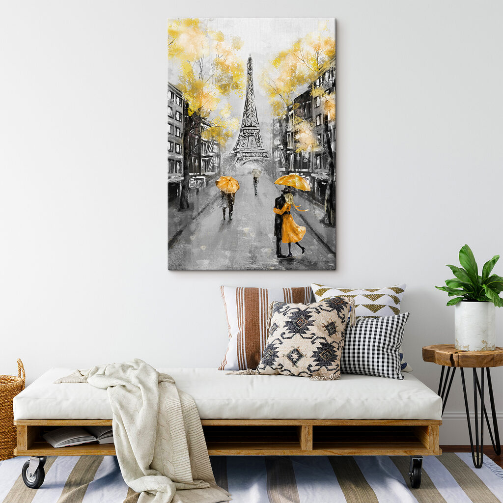 Parapluies jaunes à Paris — intérieur 4