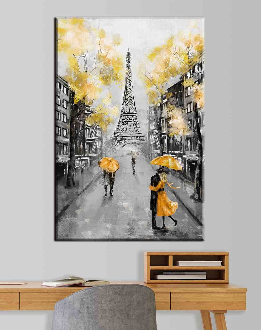 Parapluies jaunes à Paris — intérieur 3