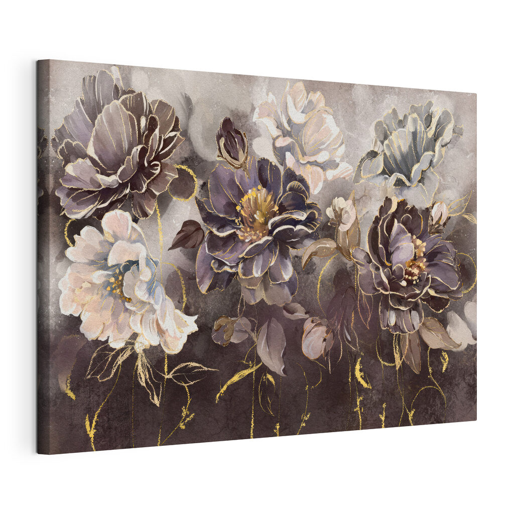 Fleurs en gris profond — vue du produit