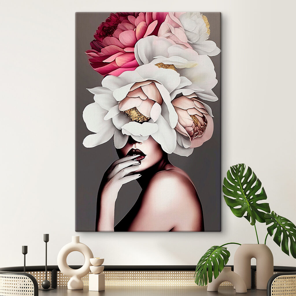 Visage derrière les fleurs — intérieur 4