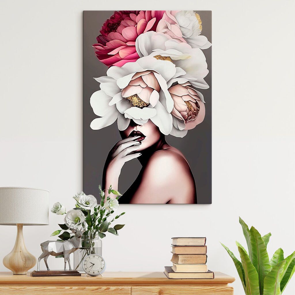 Visage derrière les fleurs — intérieur 6