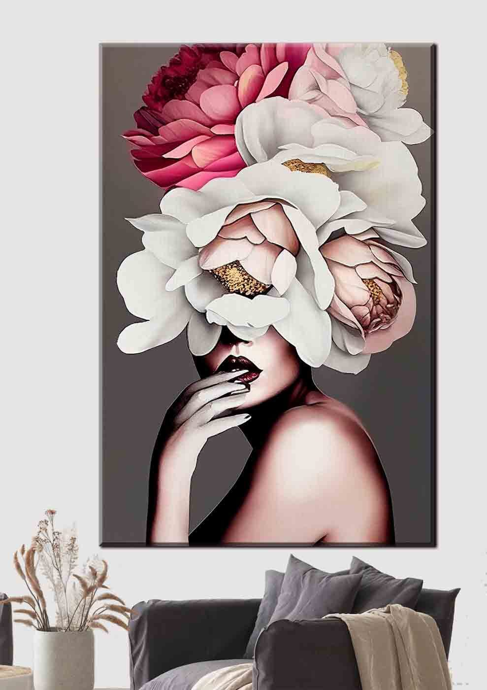 Visage derrière les fleurs — intérieur 2