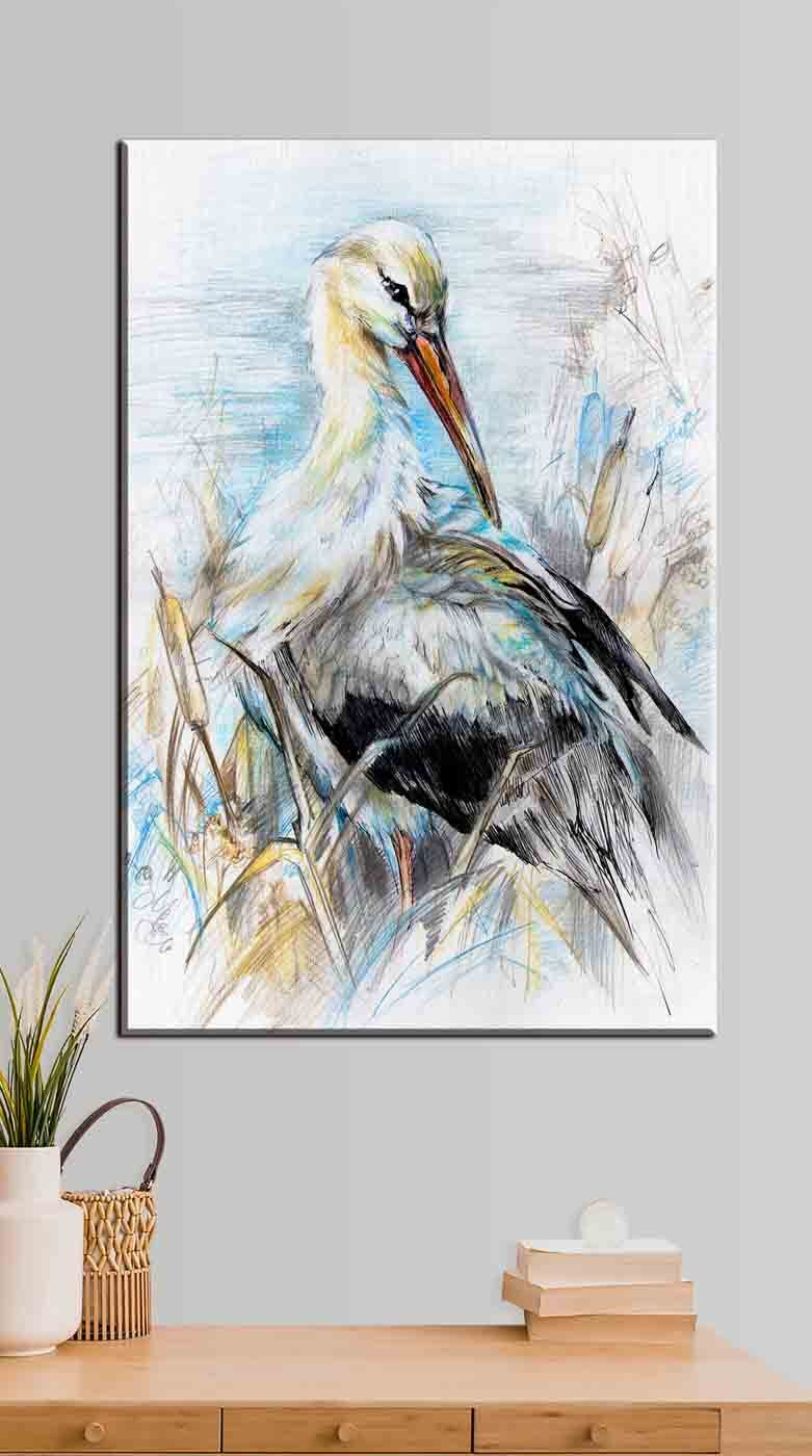 Oiseau aux traits libres — intérieur 2
