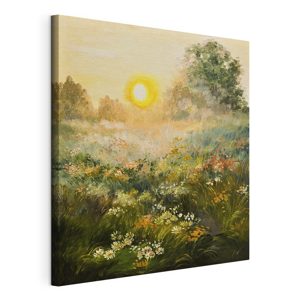 Fleurs au soleil couchant — vue du produit