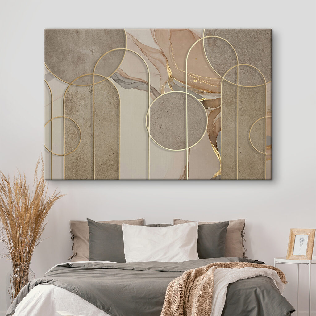 Arcs dorés sur sable — intérieur 3