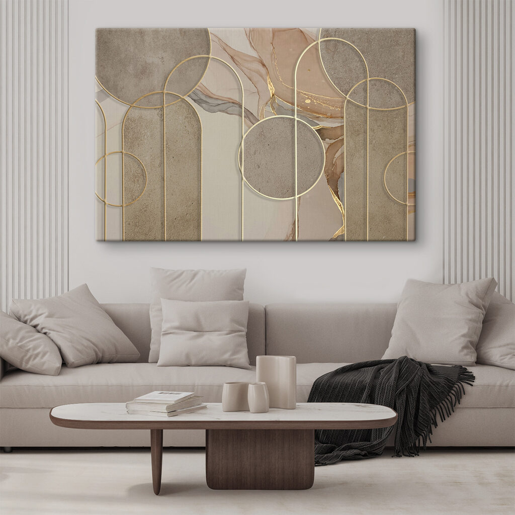 Arcs dorés sur sable — intérieur 4