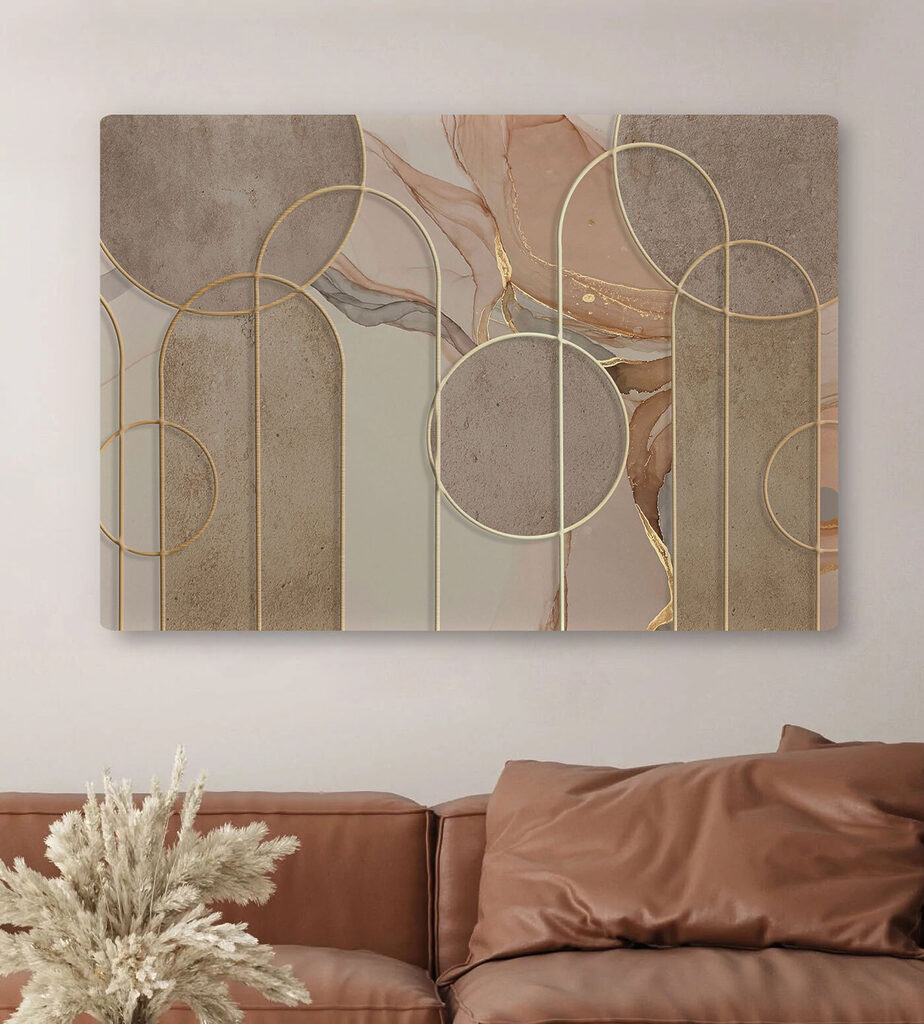 Arcs dorés sur sable — intérieur 1