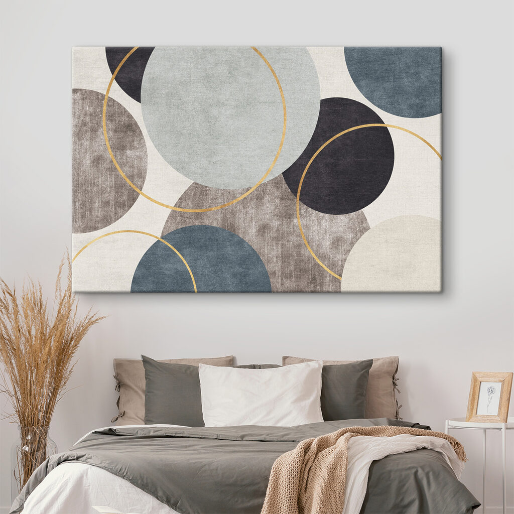 Cercles sur fond gris — intérieur 3