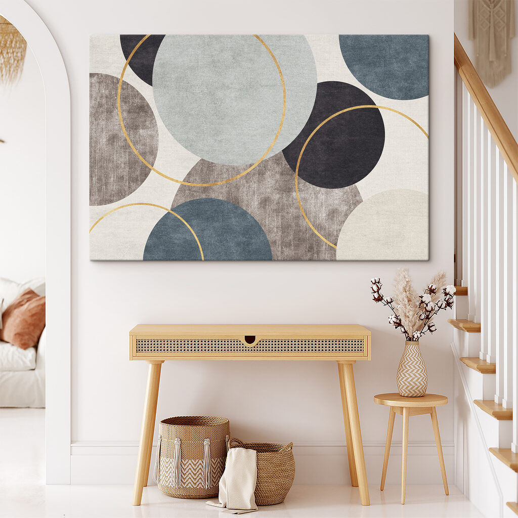 Cercles sur fond gris — intérieur 4