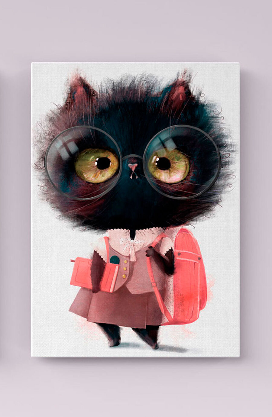 Chaton prêt pour l’école — intérieur 1
