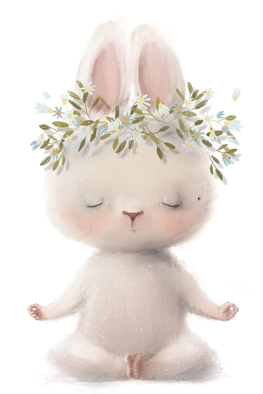 Petit lapin couronné — motif complet