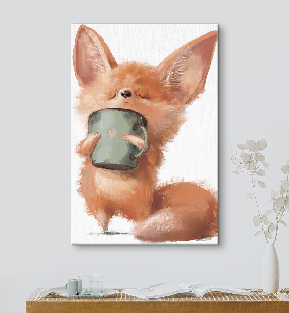 Renard et sa tasse — intérieur 4
