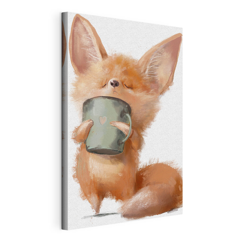 Renard et sa tasse — vue du produit