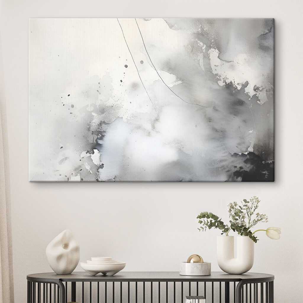 Lignes dans la brume dans un intérieur