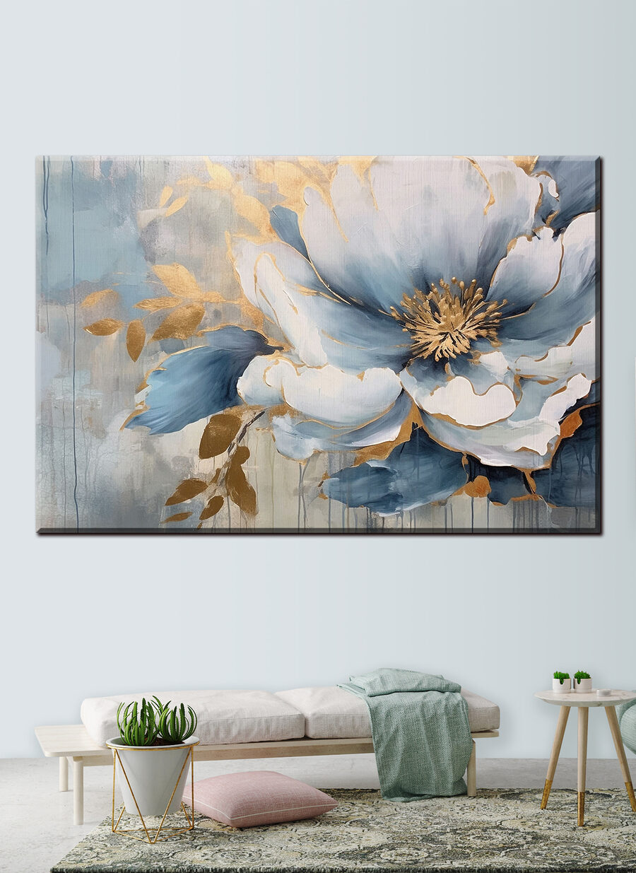 Fleurs aux ombres bleues — intérieur 1