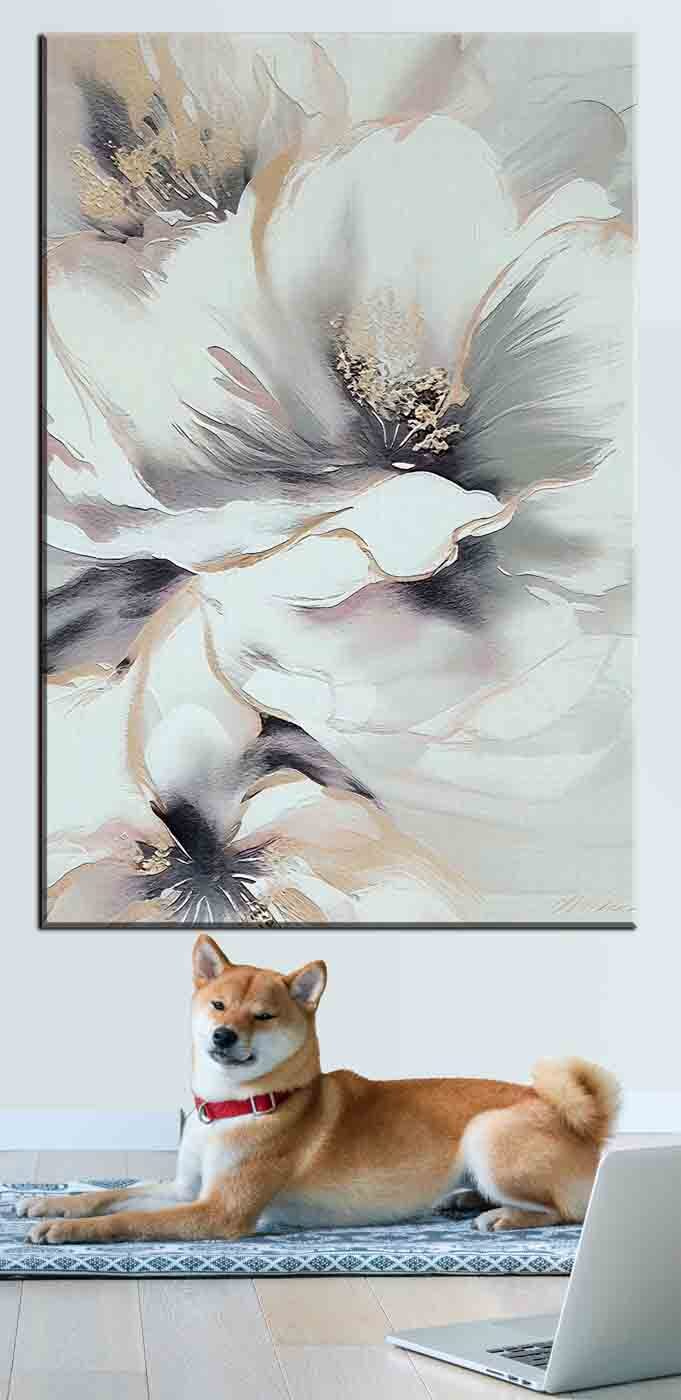 Fleur blanche paisible — intérieur 2