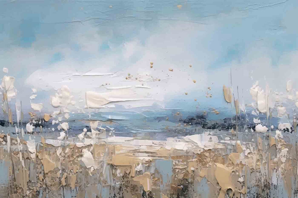 Prairie au pinceau — motif complet