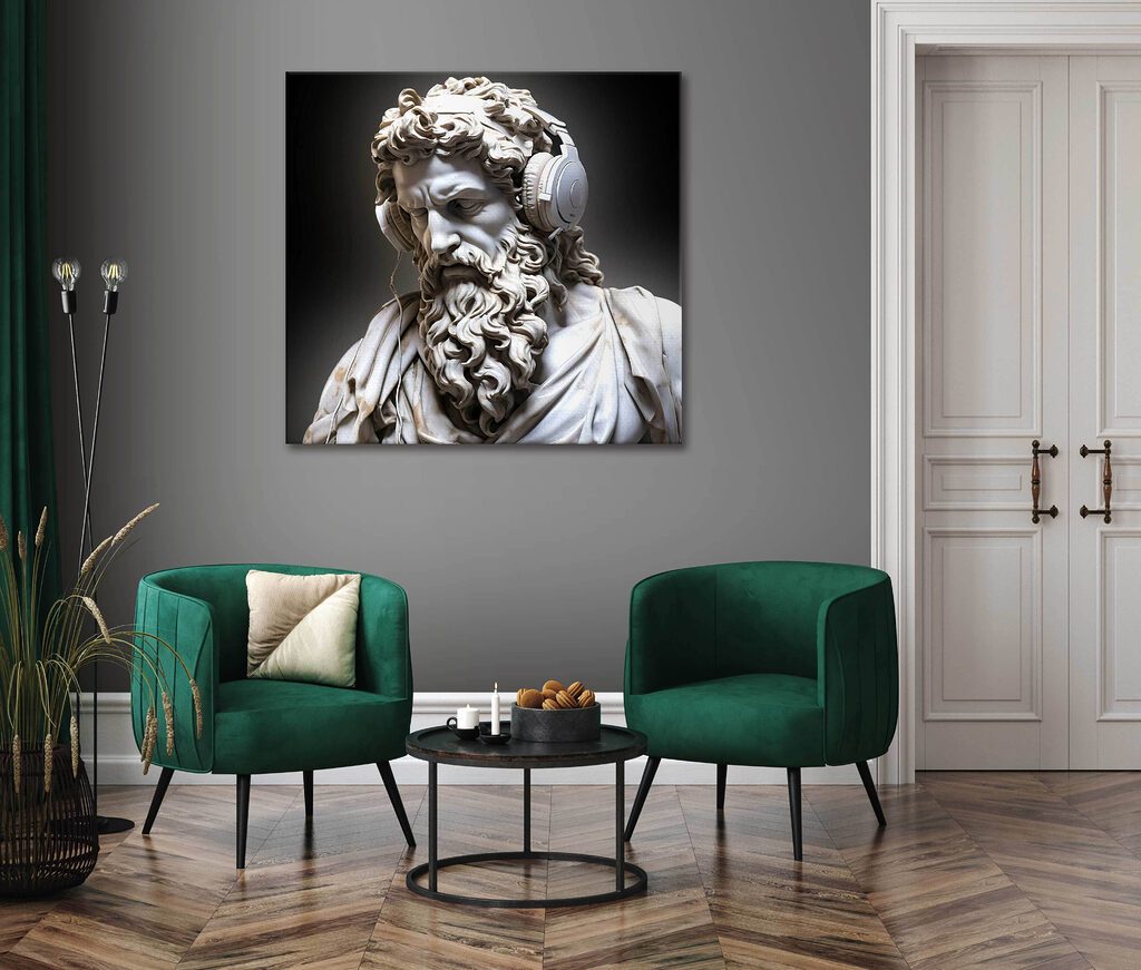 Buste classique au casque — intérieur 1