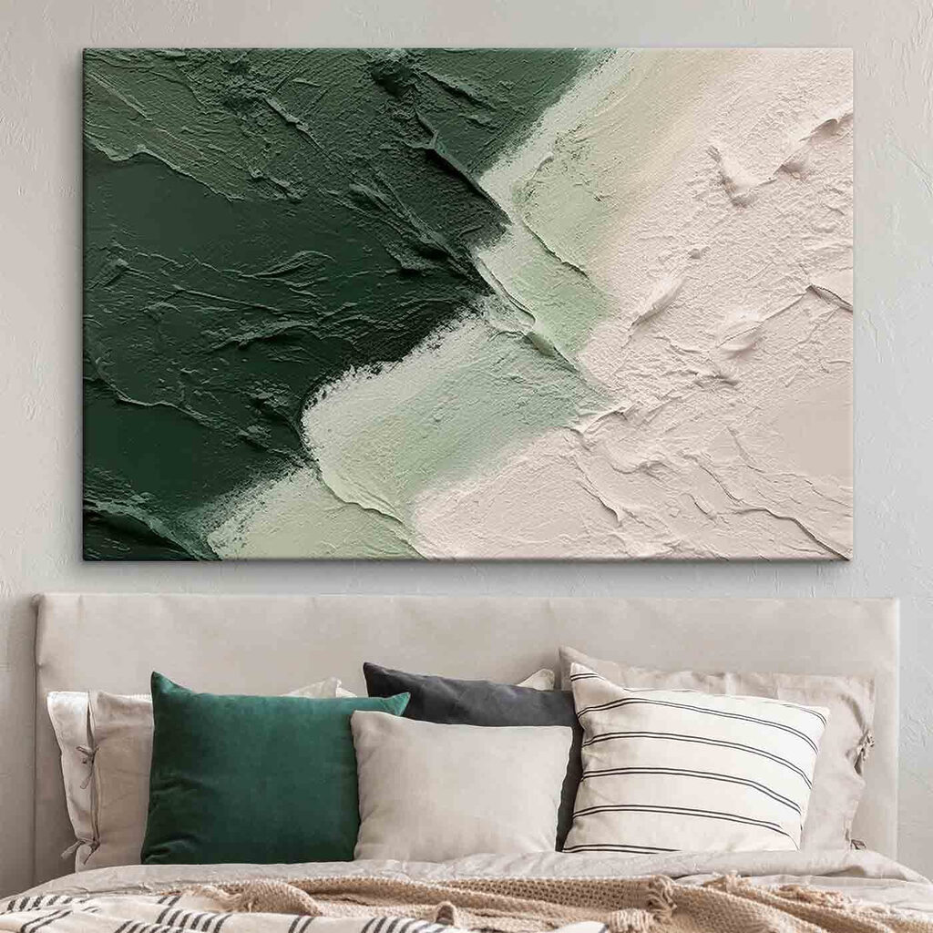 Touches vertes sur blanc — intérieur 3
