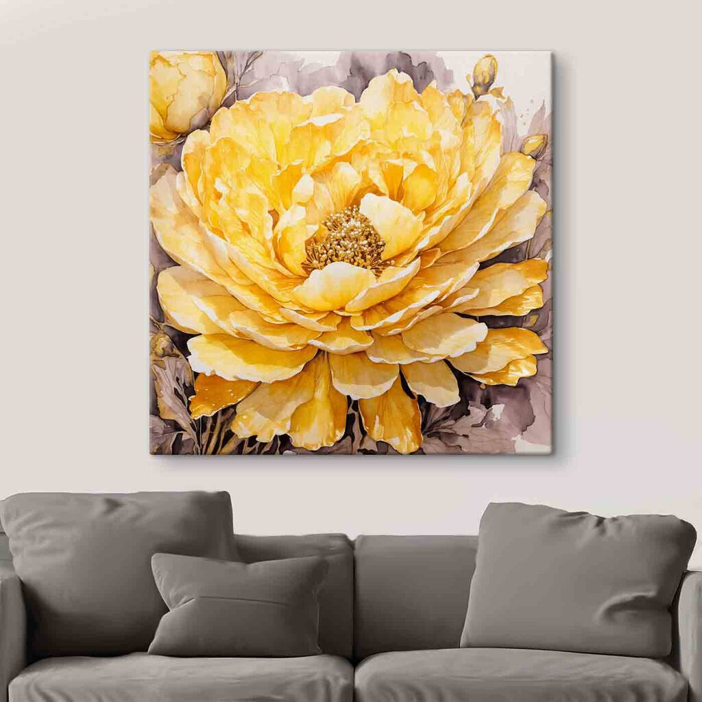 Grande fleur jaune — intérieur 2