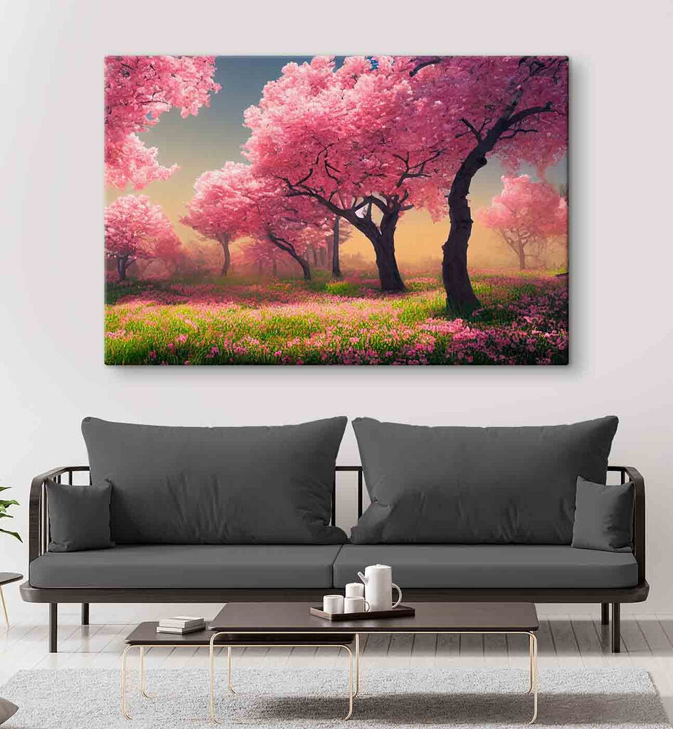 Sous les arbres roses — intérieur 3