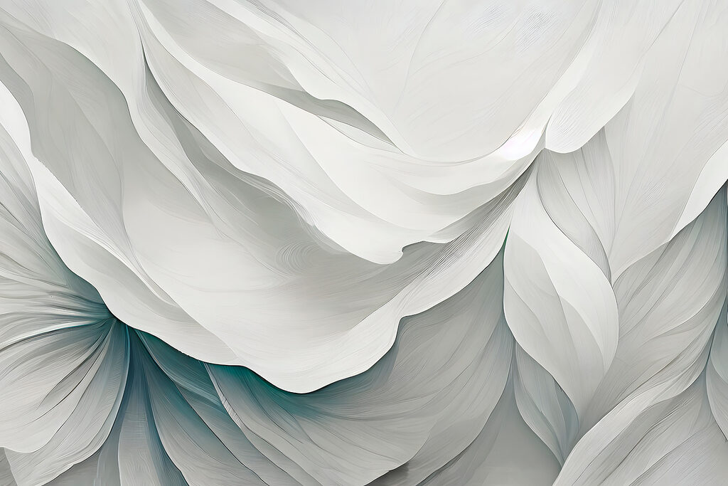 Une vague de feuilles — motif complet