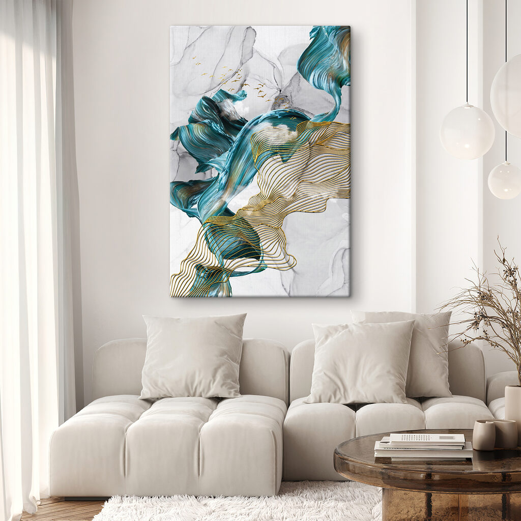 Turquoise aux contours dorés — intérieur 2