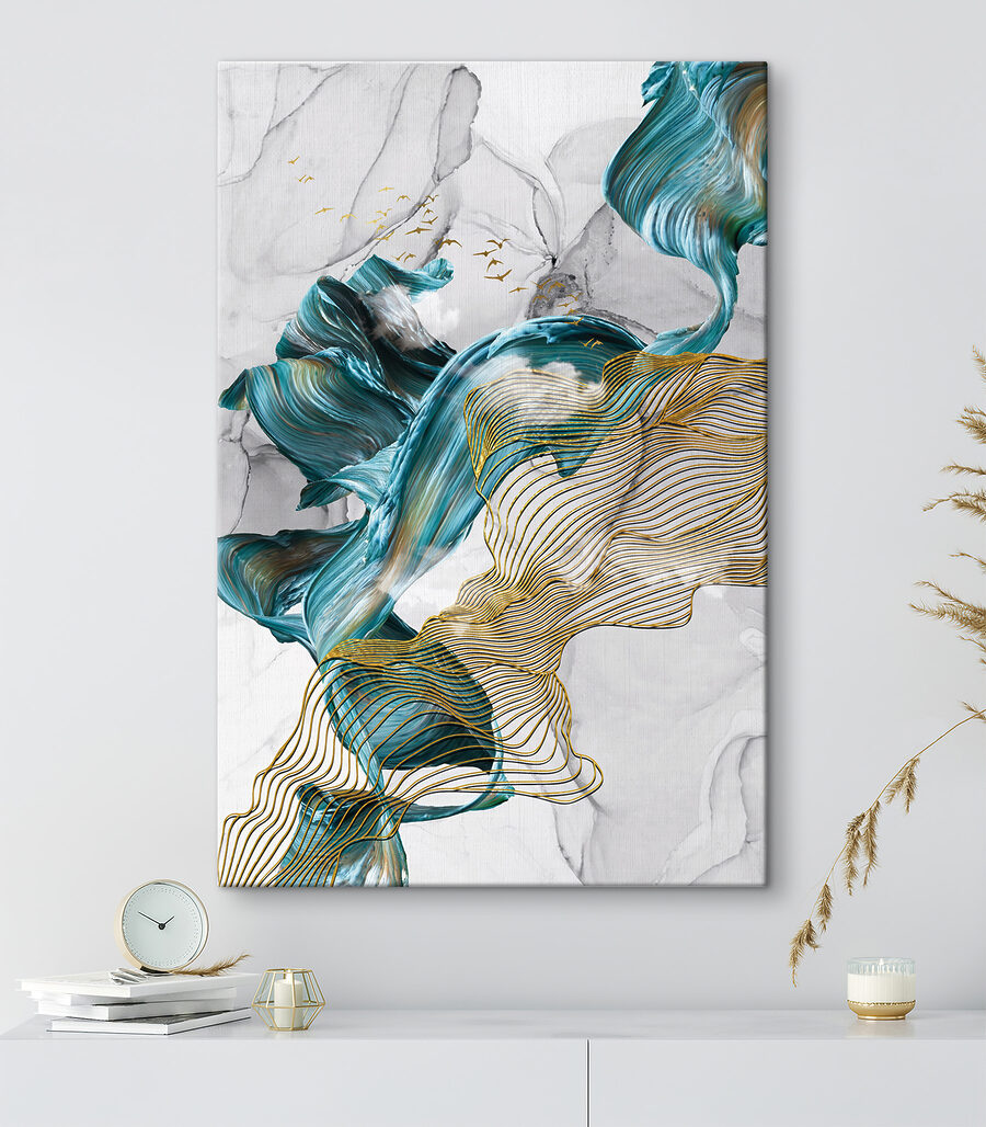 Turquoise aux contours dorés — intérieur 4