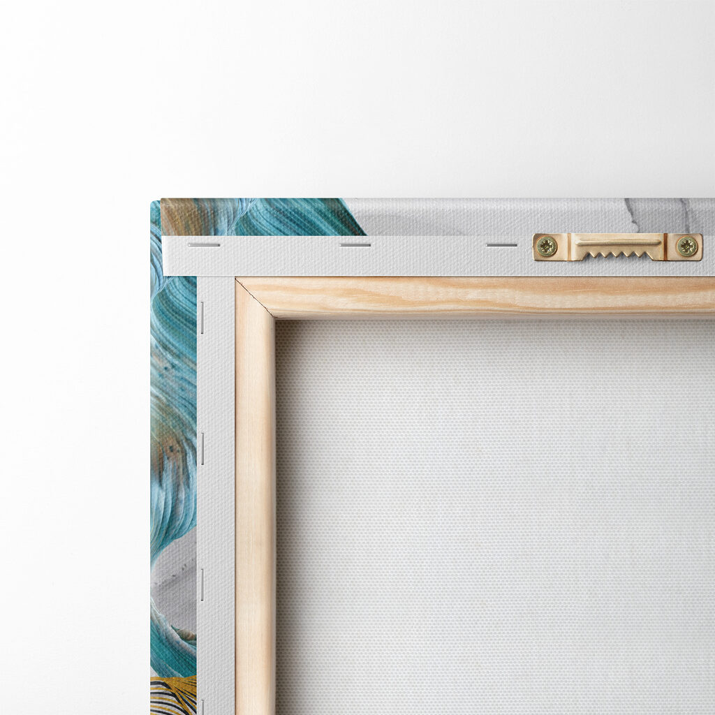Turquoise aux contours dorés — dos