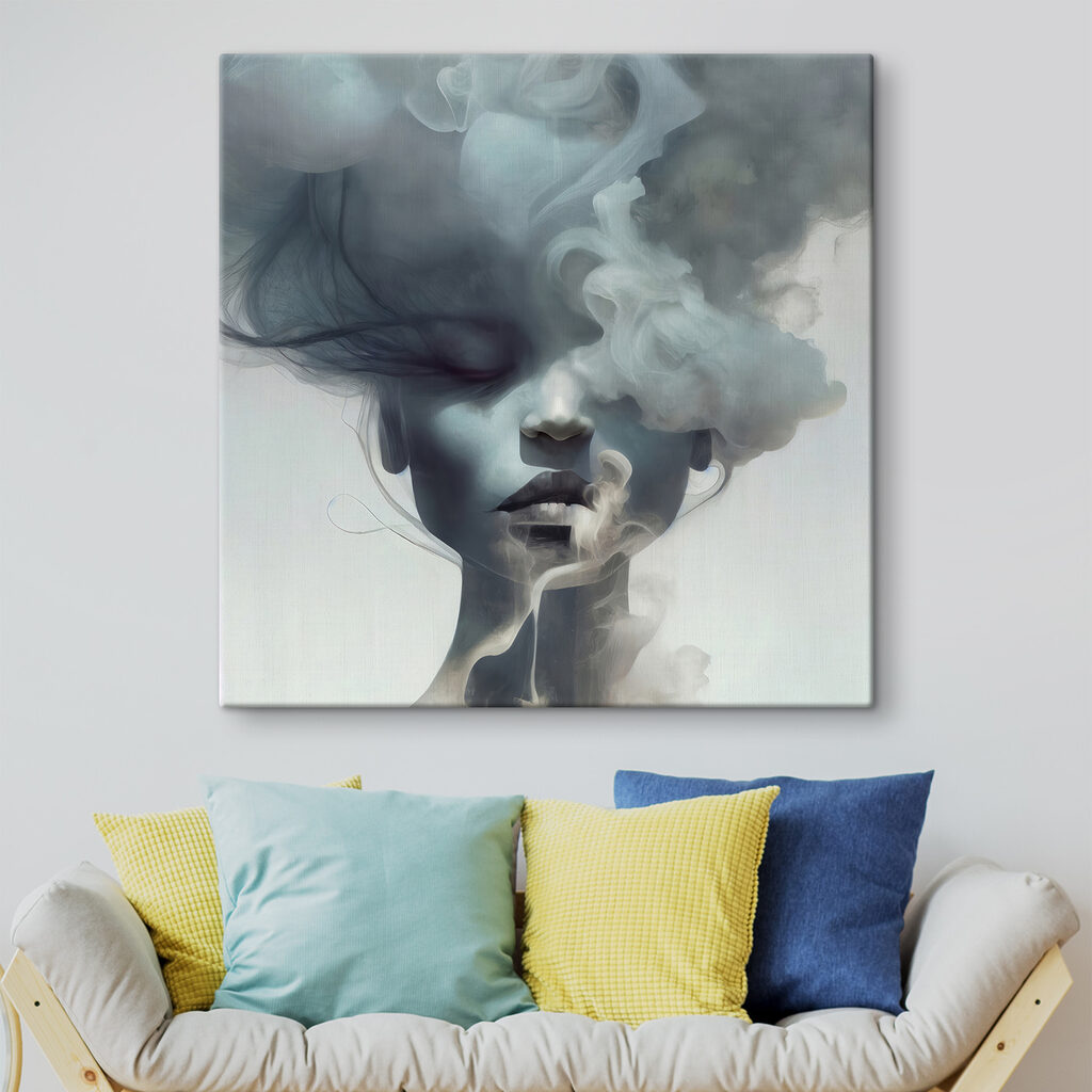 Visage voilé de fumée — intérieur 5