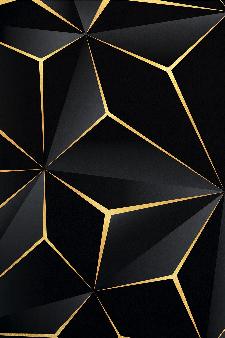 Or et facettes sombres — motif complet