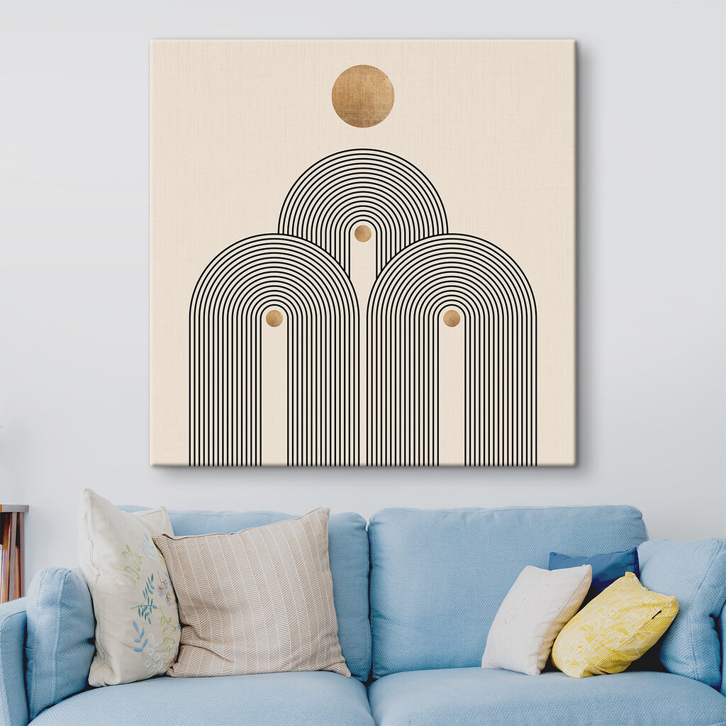 Arcs et soleil doré — intérieur 3