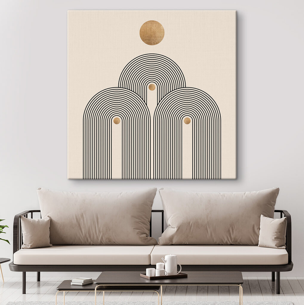Arcs et soleil doré — intérieur 5