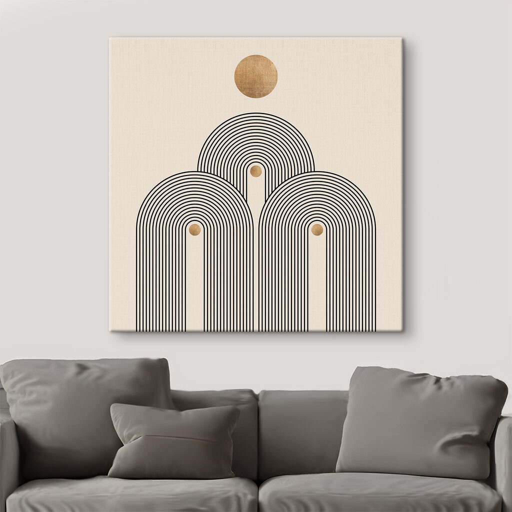 Arcs et soleil doré — intérieur 6