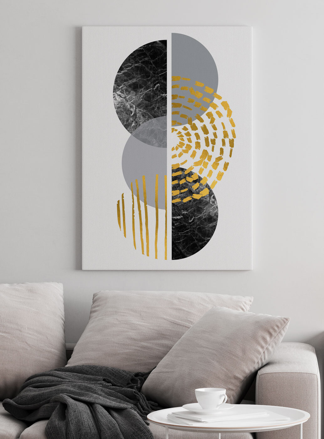 Points et demi-cercles — intérieur 2