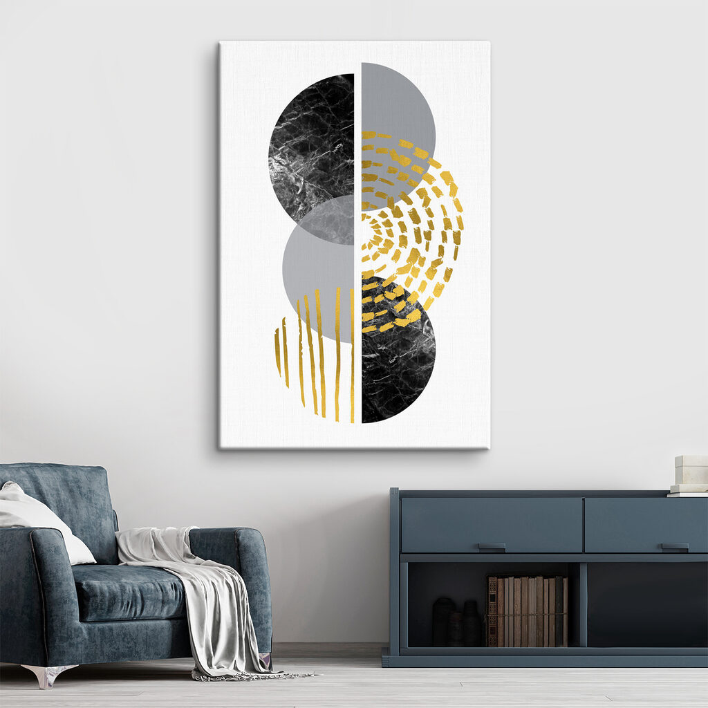 Points et demi-cercles — intérieur 3