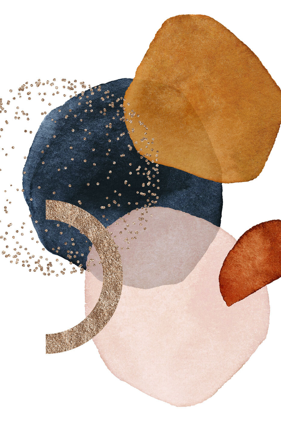 Nuage de points chaleureux — motif complet