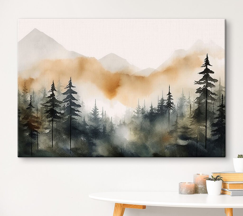 Sapins et montagnes ocre — intérieur 2