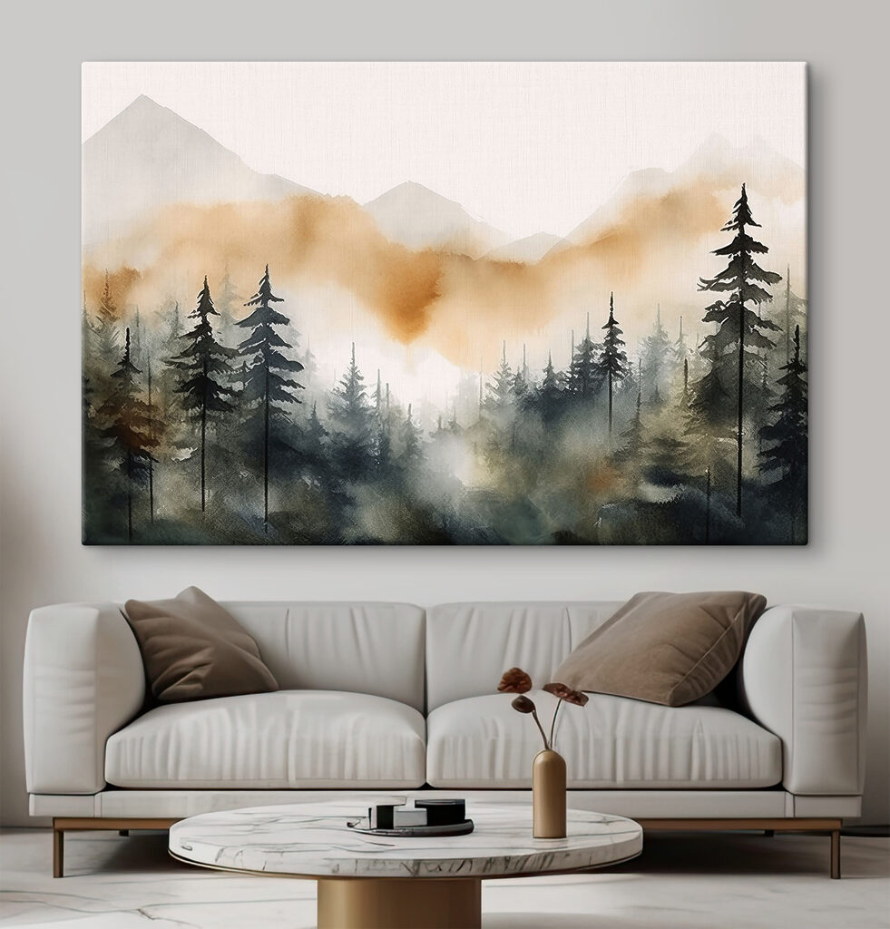 Sapins et montagnes ocre — intérieur 3