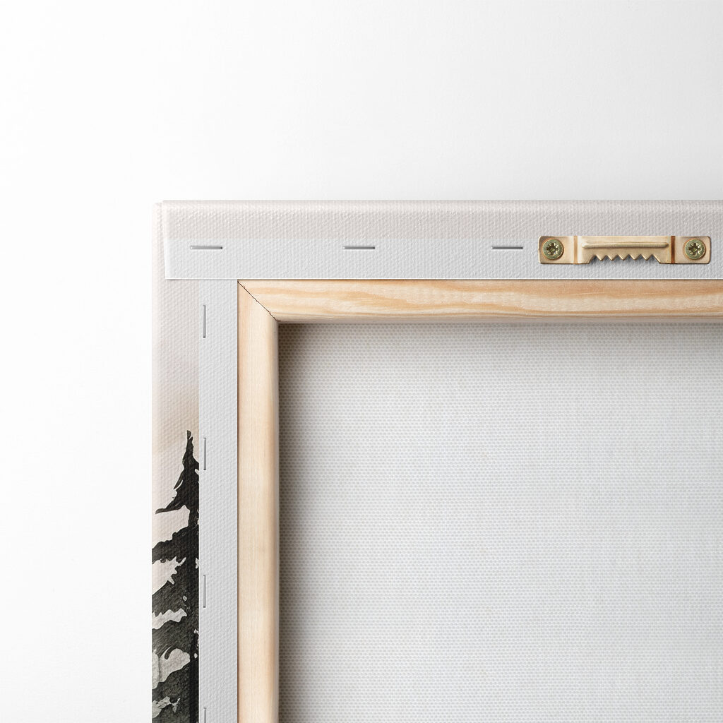 Sapins et montagnes ocre — dos