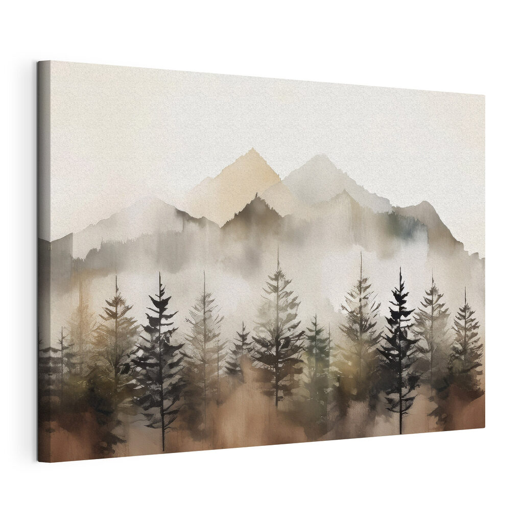 Brume sur sommets pâles — vue du produit