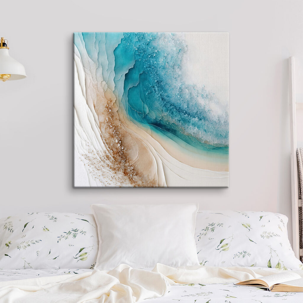 Turquoise en douces strates — intérieur 2