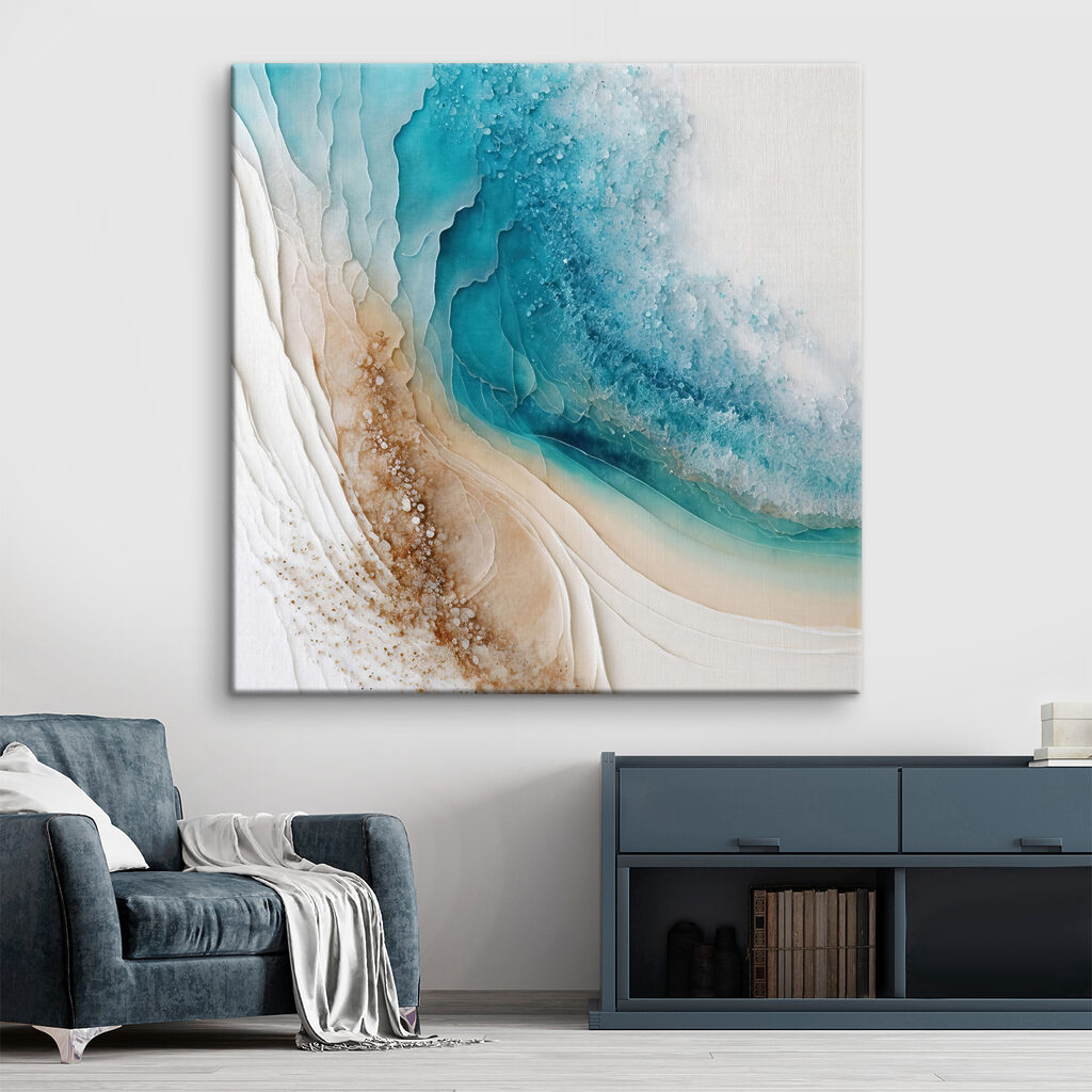 Turquoise en douces strates — intérieur 3