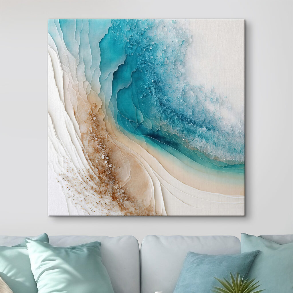Turquoise en douces strates — intérieur 1