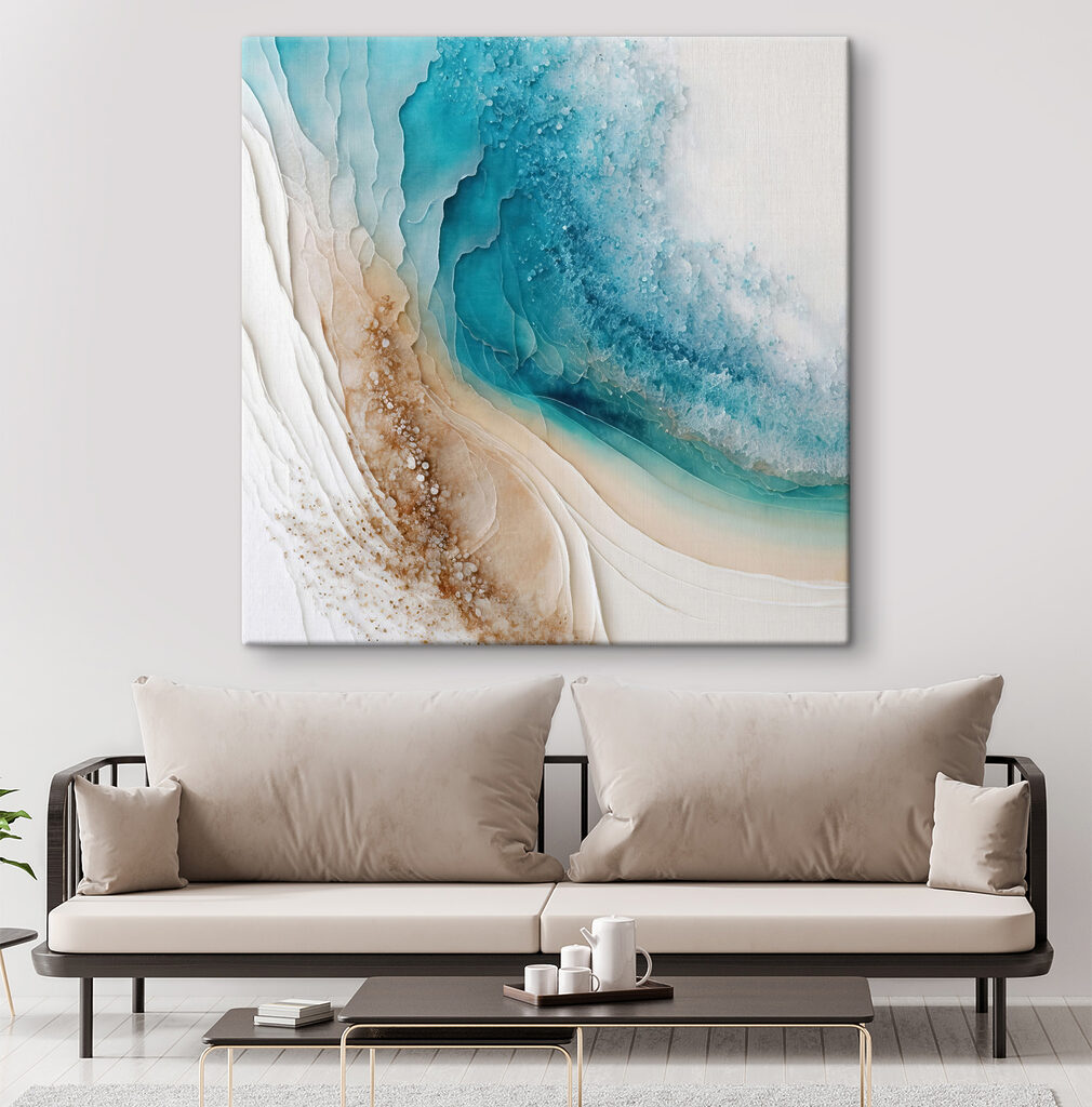 Turquoise en douces strates — intérieur 5