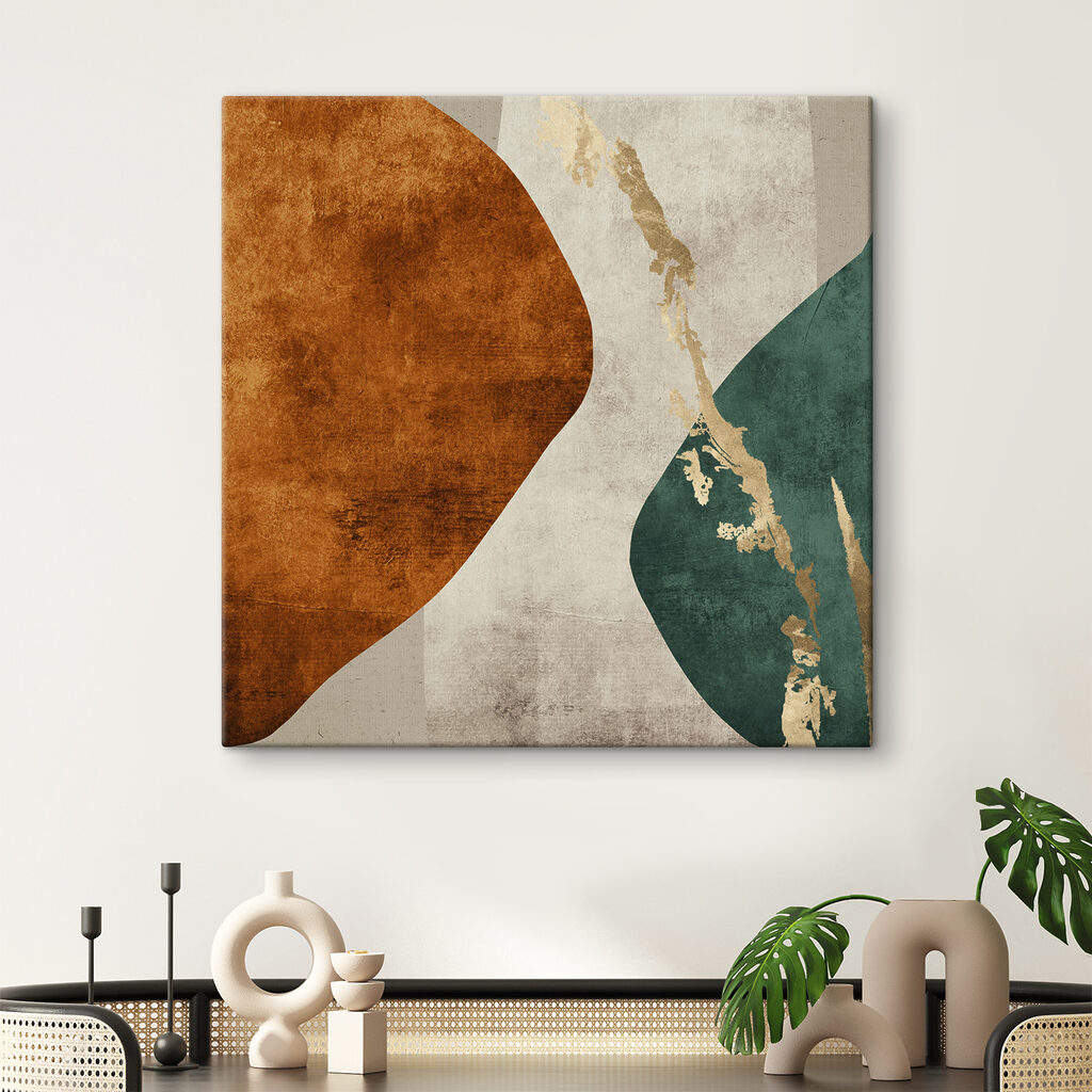Or entre deux aplats dans un intérieur