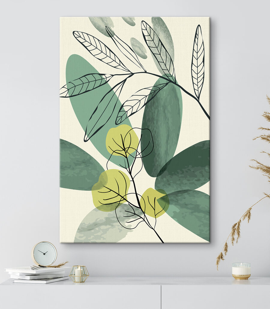 Feuille verte en contours — intérieur 5