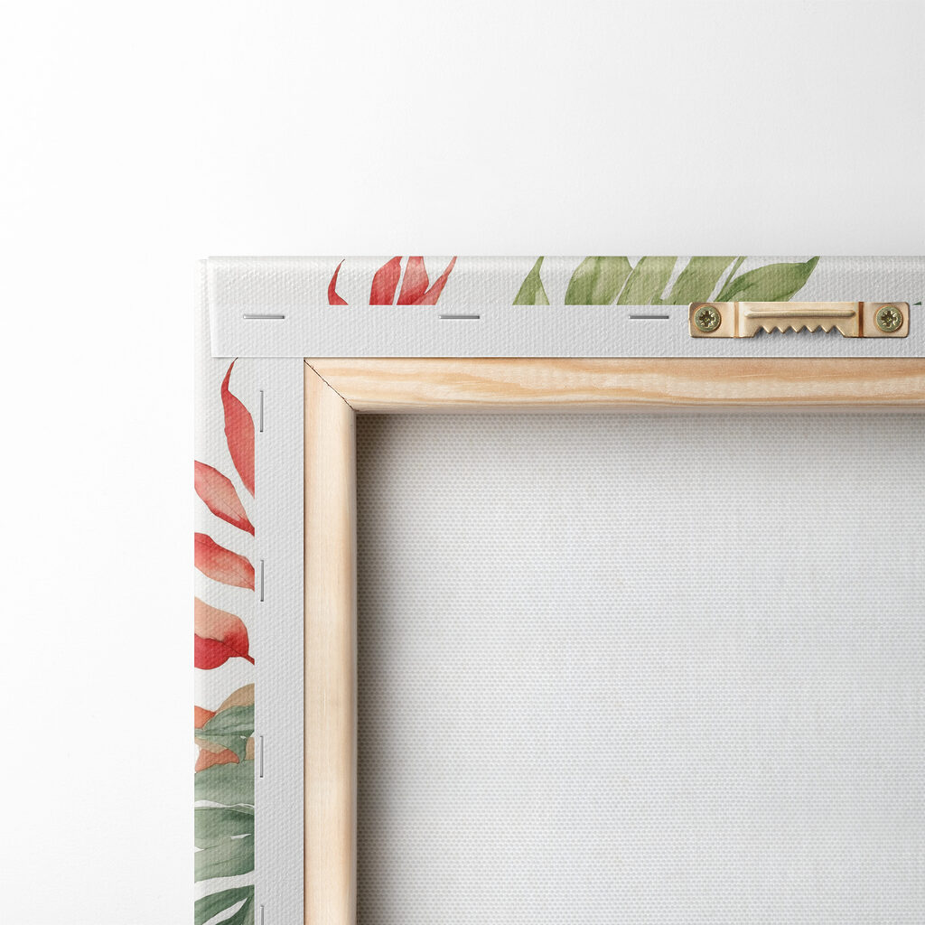 Branches tropicales sur blanc — dos