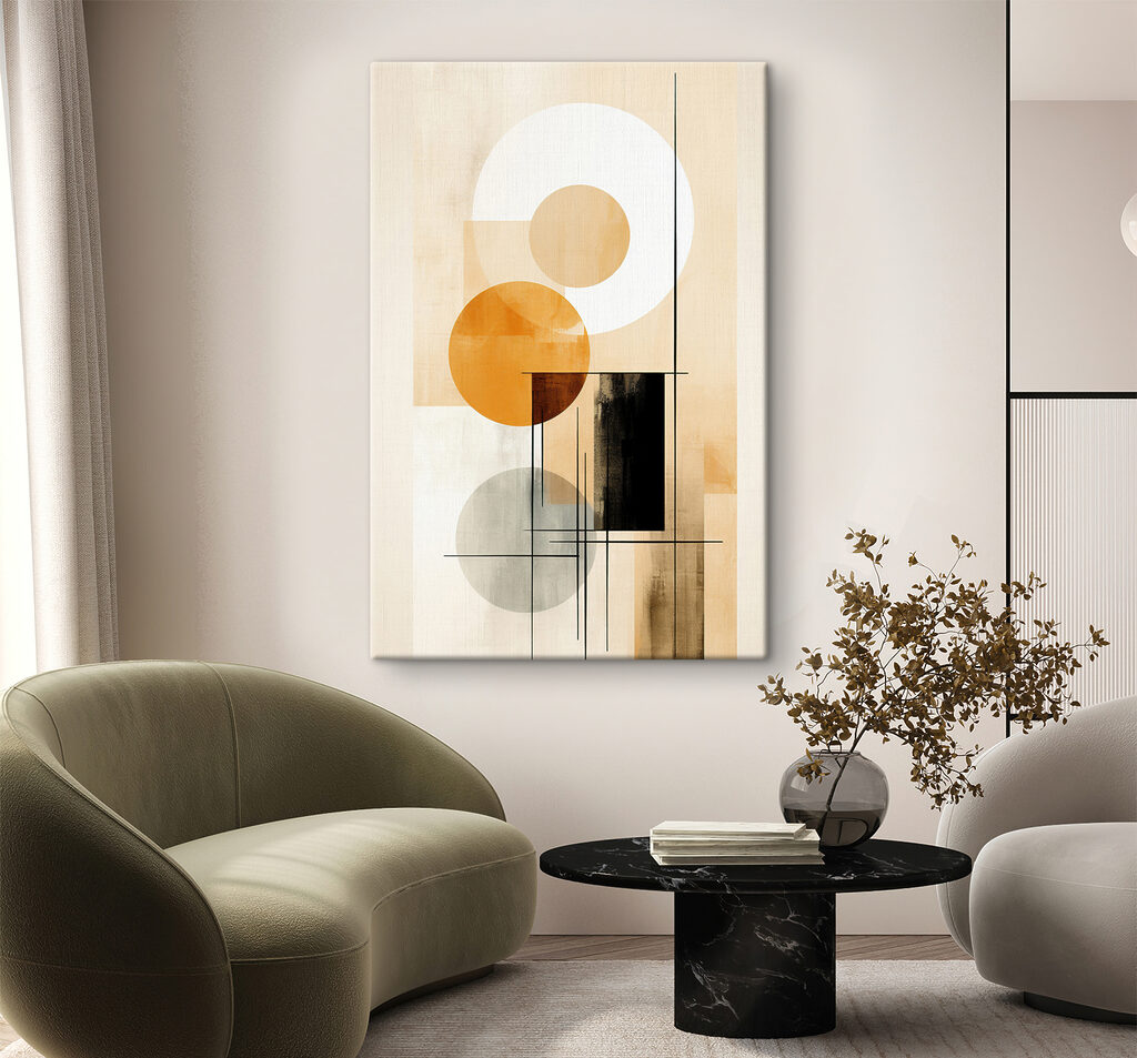 Cercles sur bandes claires — intérieur 2